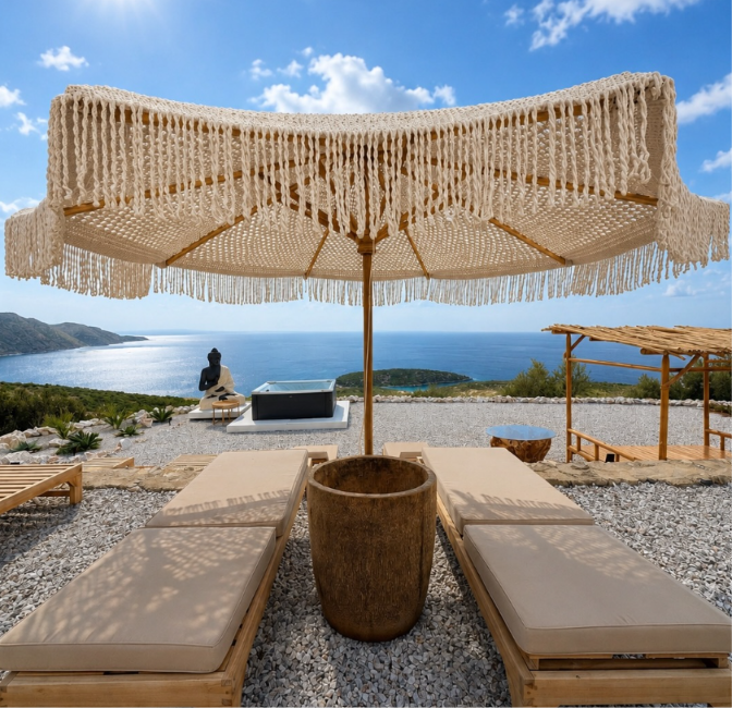 Sunny sea view in Greece
